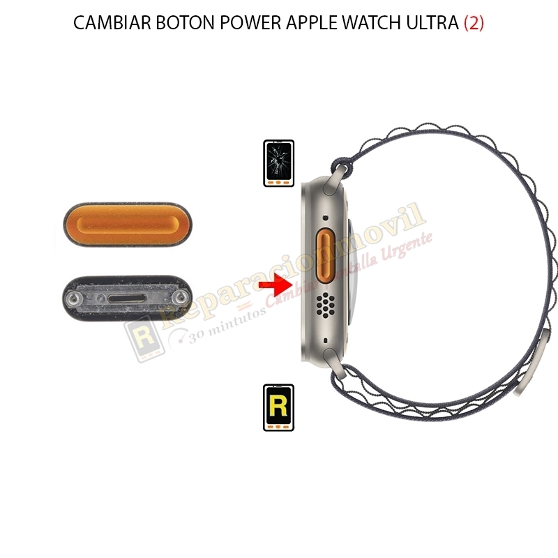 Cambiar Botón Power Apple Watch Ultra 2