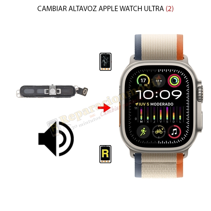 Cambiar Altavoz Apple Watch Ultra 2