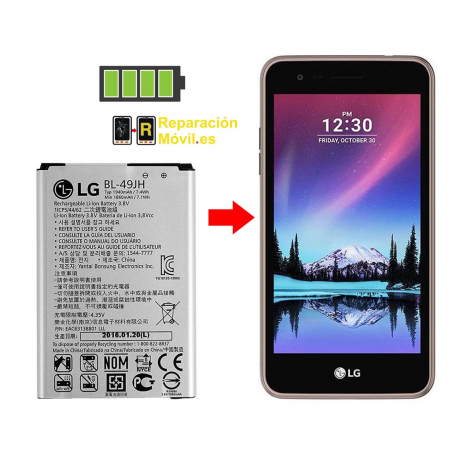 Cambiar Batería LG K4