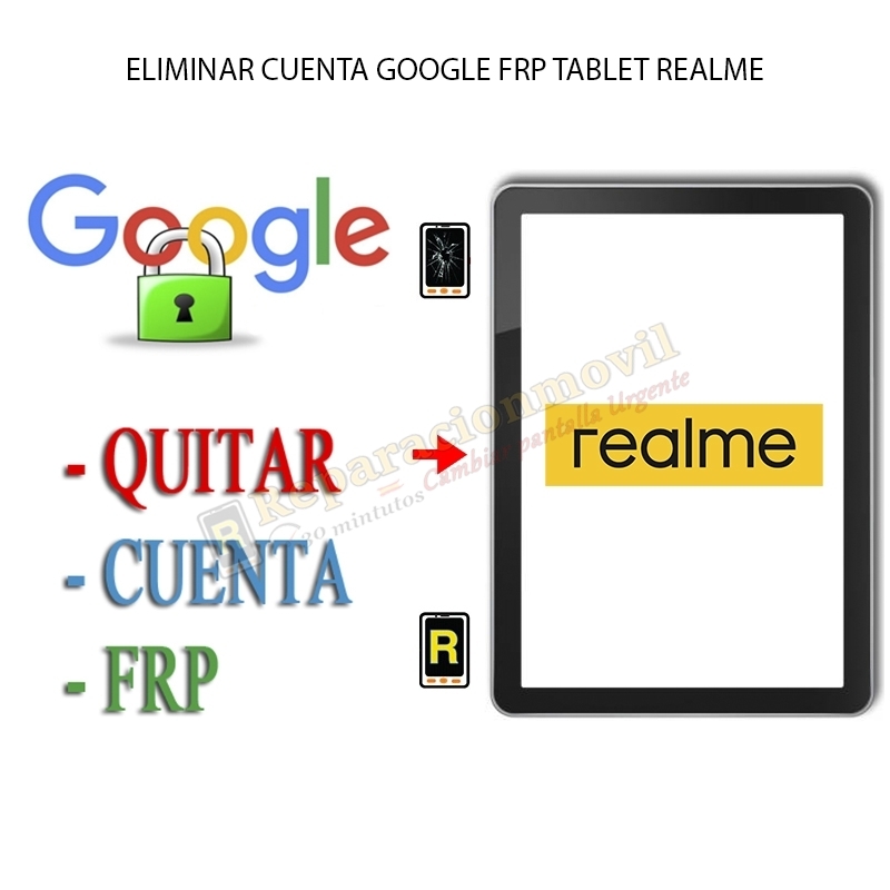 Eliminar Contraseña y Cuenta Google Realme Pad Mini