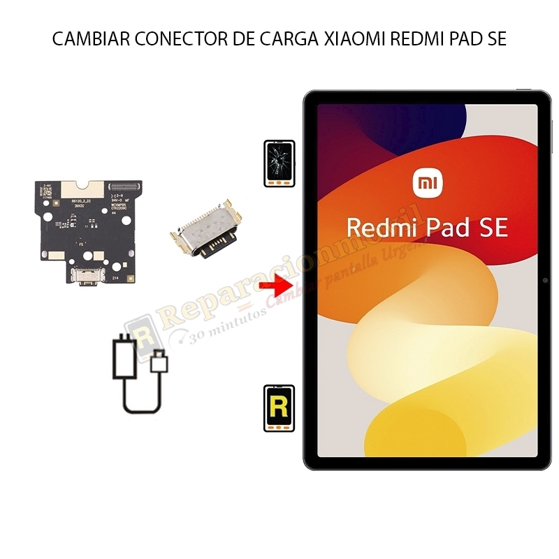 Cambiar Conector De Carga Xiaomi Redmi Pad SE