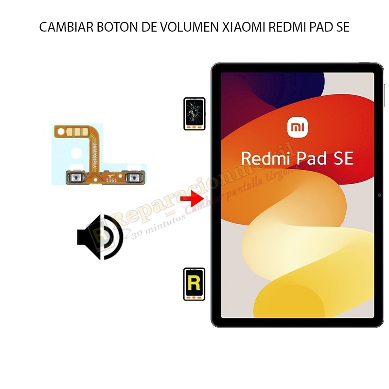 Cambiar Botón De Volumen Xiaomi Redmi Pad SE