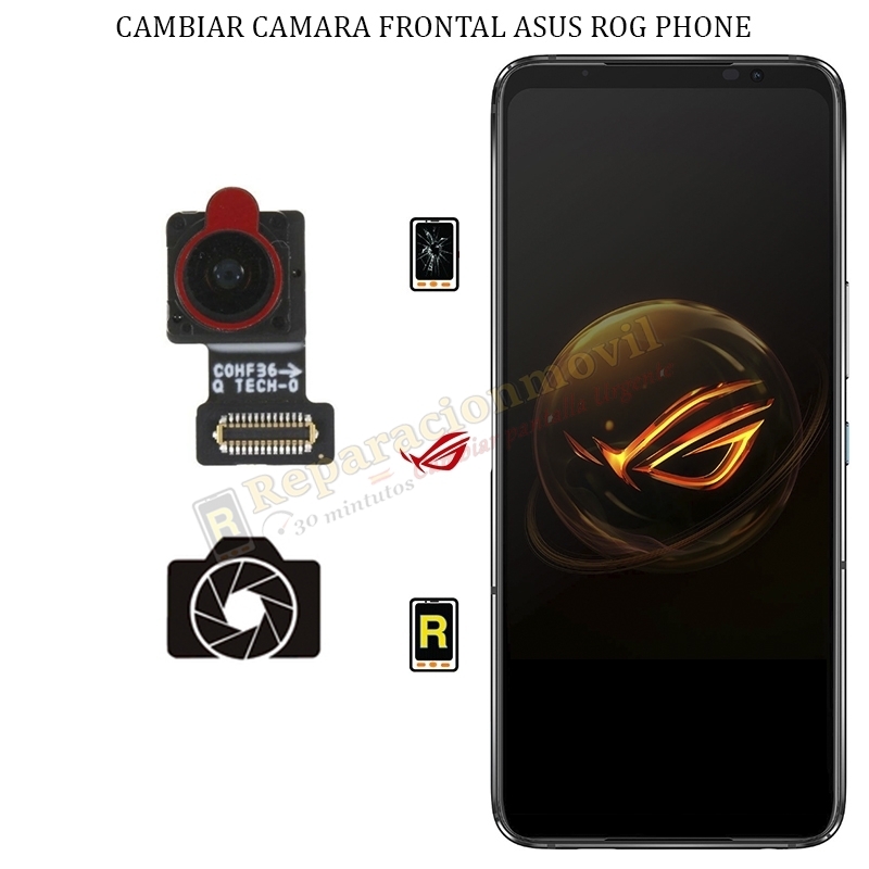 Cambiar Cámara Frontal Asus ROG Phone 5S Pro