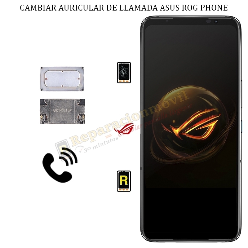 Cambiar Auricular de Llamada Asus ROG Phone 5S Pro
