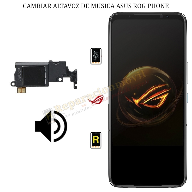Cambiar Altavoz de Música Asus ROG Phone 5S Pro