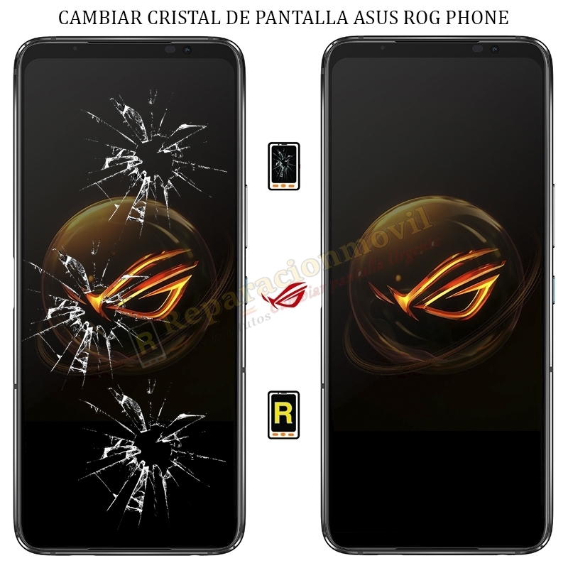 Cambiar Cristal de Pantalla Asus ROG Phone 5 Ultimate