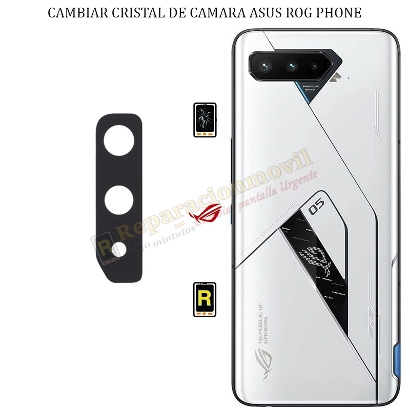 Cambiar Cristal Cámara Trasera Asus ROG Phone 5 Ultimate