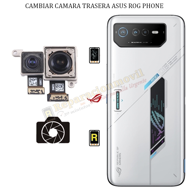 Cambiar Cámara Trasera Asus ROG Phone 6 Pro