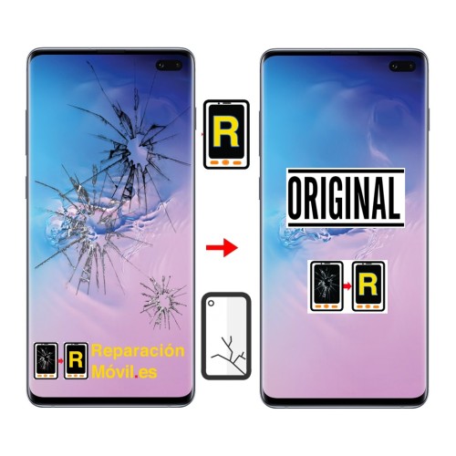 Cambiar Cristal de Pantalla Samsung S10 Plus SM-G975