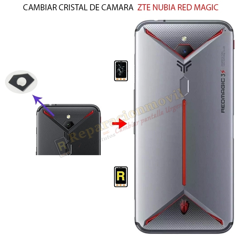 Cambiar Cristal Cámara Trasera ZTE Nubia Red Magic 3S