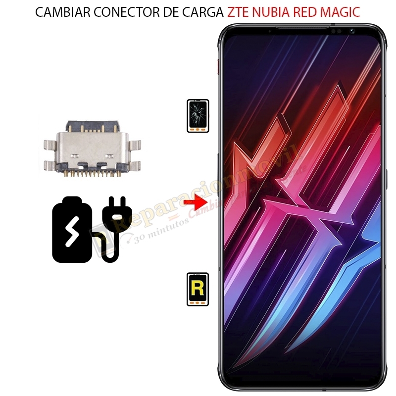 Cambiar Conector de Carga ZTE Nubia Red Magic 3S