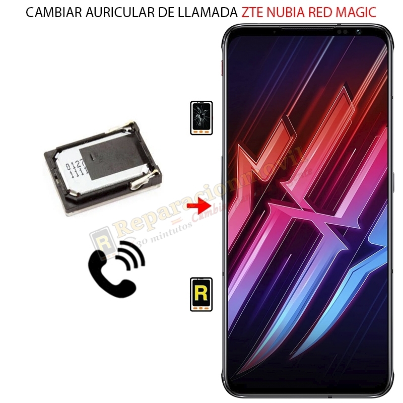 Cambiar Auricular de Llamada ZTE Nubia Red Magic 6 Pro