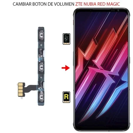 Cambiar Botón de Volumen ZTE Nubia Red Magic 6R