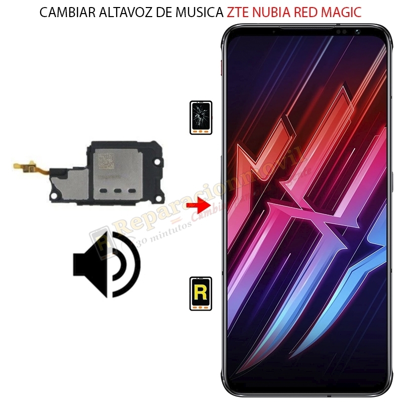 Cambiar Altavoz de Música ZTE Nubia Red Magic 7 Pro
