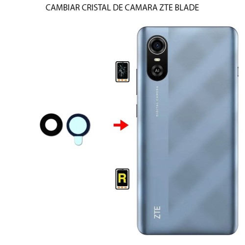 Cambiar Cristal Cámara Trasera ZTE Blade A31 Plus