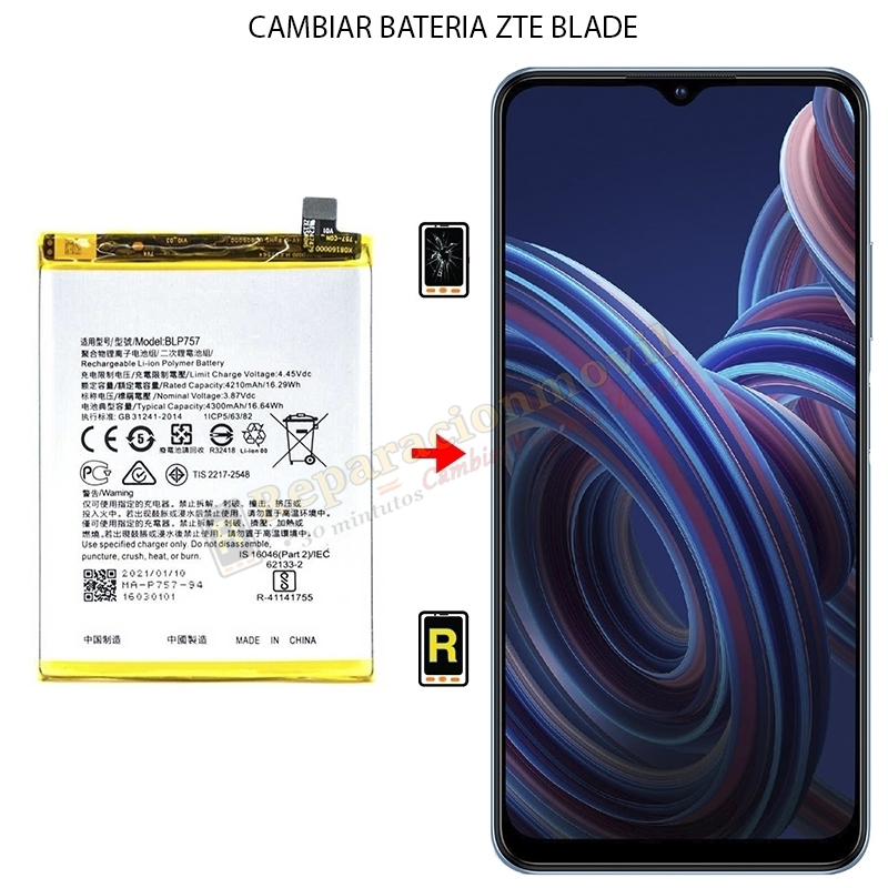 Cambiar Batería ZTE Blade A51