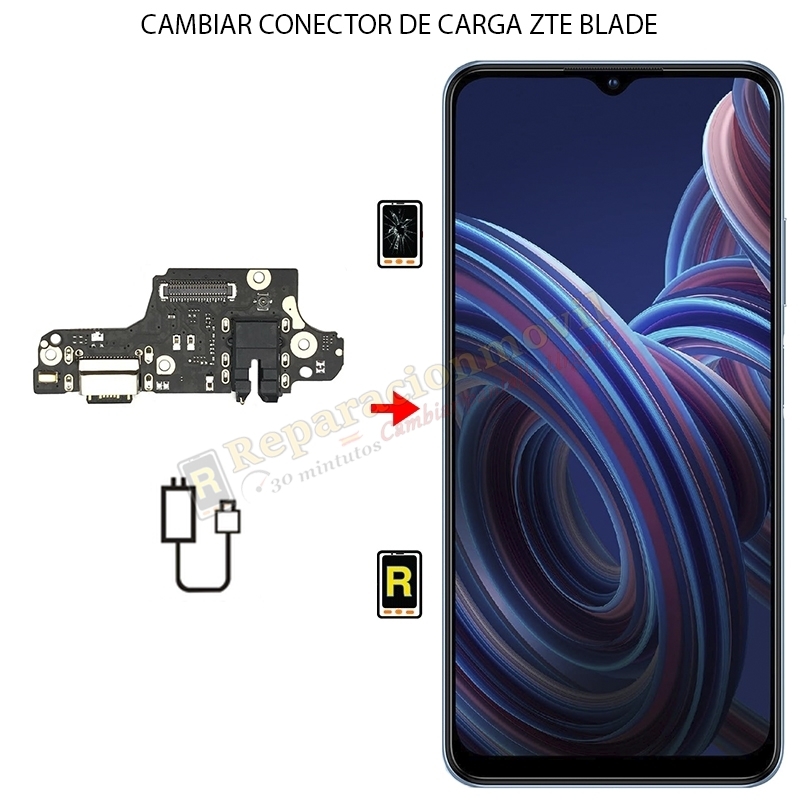 Cambiar Conector de Carga ZTE Blade A7 2019