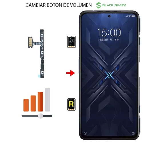 Cambiar Botón de Volumen Black Shark Helo