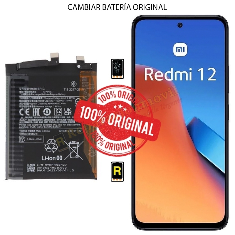 Cambiar Batería Xiaomi Redmi 12 Original
