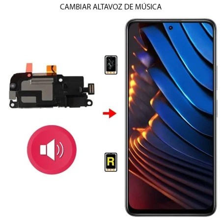Cambiar Altavoz de Música Xiaomi Poco X3 GT