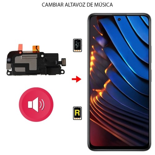 Cambiar Altavoz de Música Xiaomi Poco X3 GT