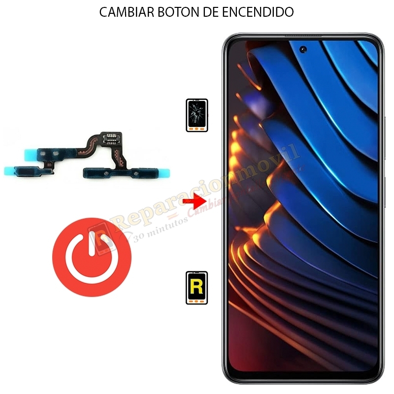 Cambiar Botón de Encendido Con Huella Xiaomi Poco X3 NFC