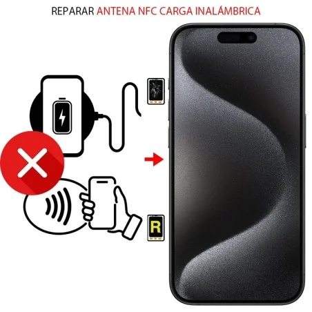 Reparar Carga inalámbrica NFC iPhone 15 Pro