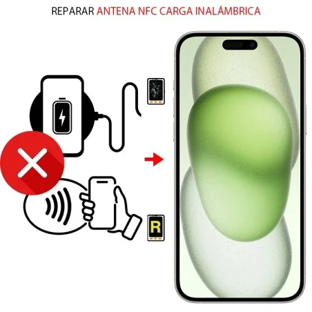Reparar Carga inalámbrica NFC iPhone 15 Plus