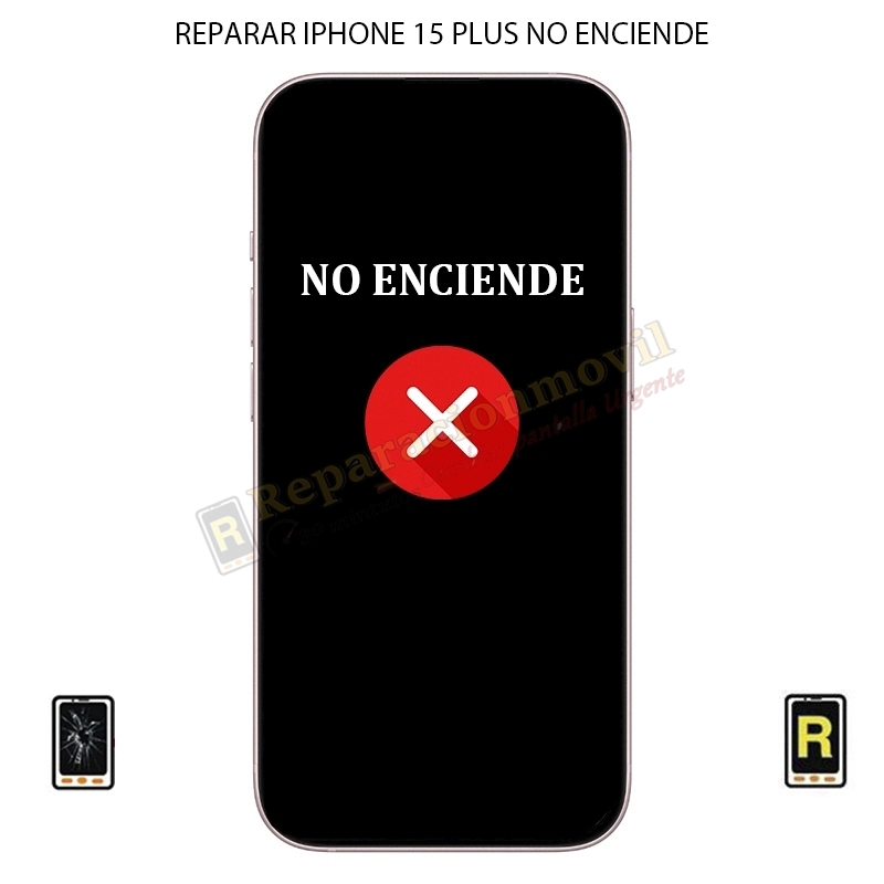Reparar iPhone 15 Plus No Enciende
