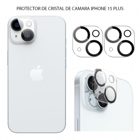 Protector Cristal Cámara Trasera iPhone 15 Plus