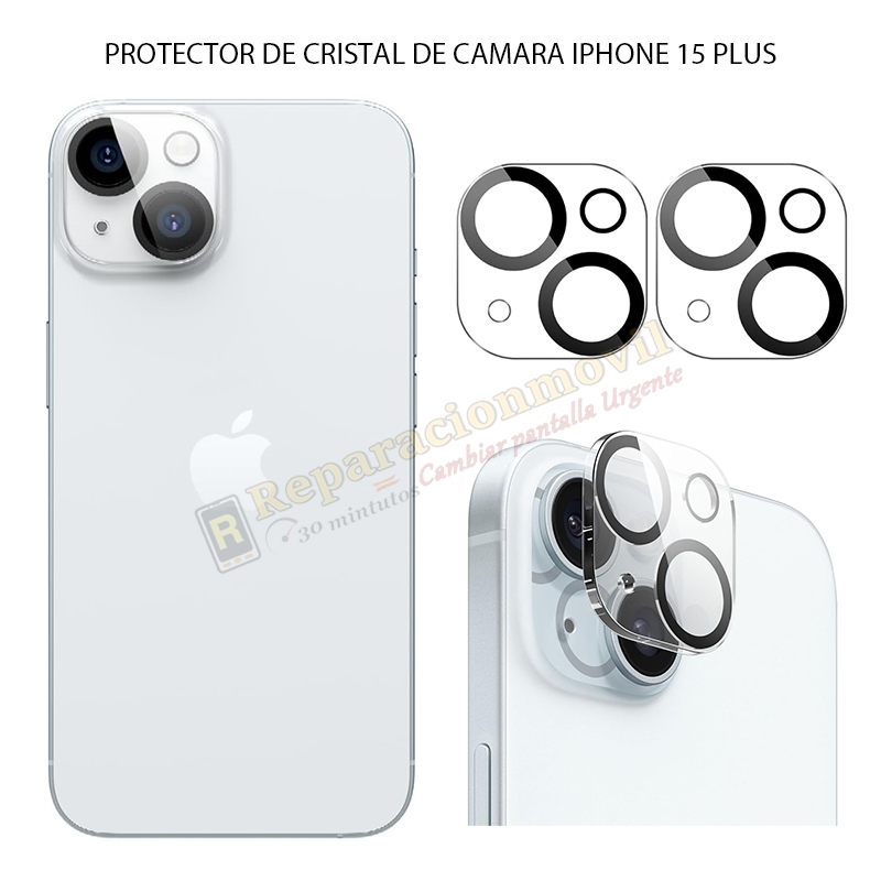 Protector Cristal Cámara Trasera iPhone 15 Plus