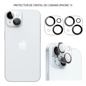 Protector Cristal Cámara Trasera iPhone 15