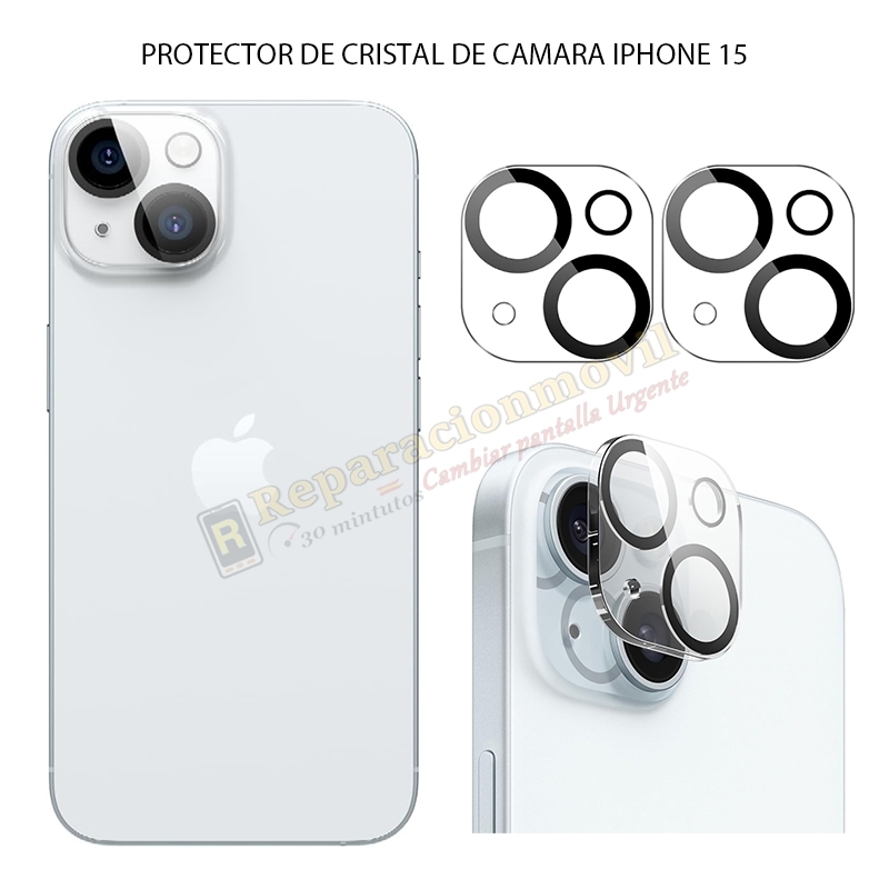 Protector Cristal Cámara Trasera iPhone 15