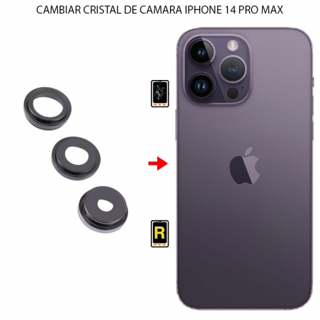 Cambiar Cristal Cámara Trasera iPhone 14 Pro Max