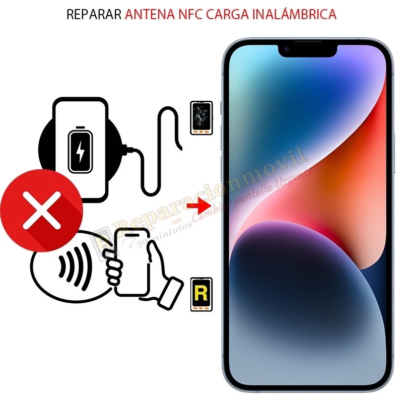Reparar Carga inalámbrica NFC iPhone 14