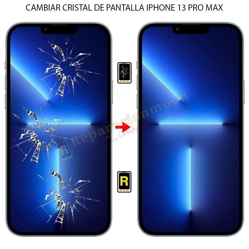 Cambiar Cristal Pantalla Iphone 13 Pro Max de Móvil