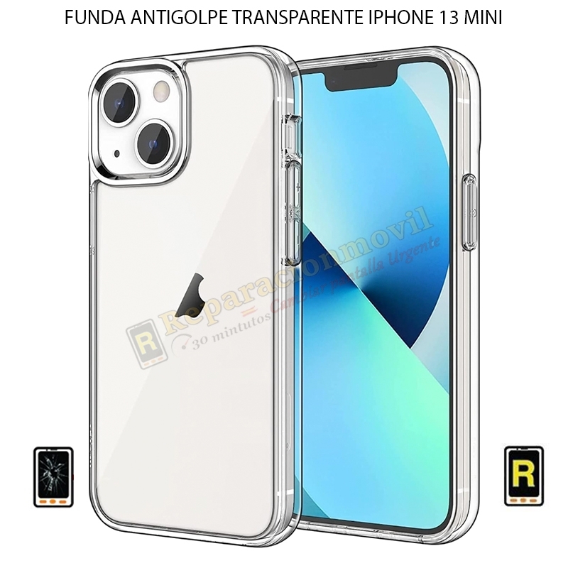 Funda Antigolpe iPhone 13 Mini Gel Transparente