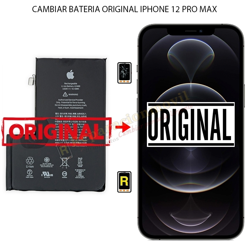 Cambiar Batería iPhone 12 Pro Max Original