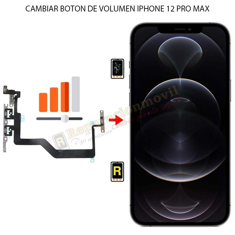 Cambiar Botón Volumen iPhone 12 Pro Max