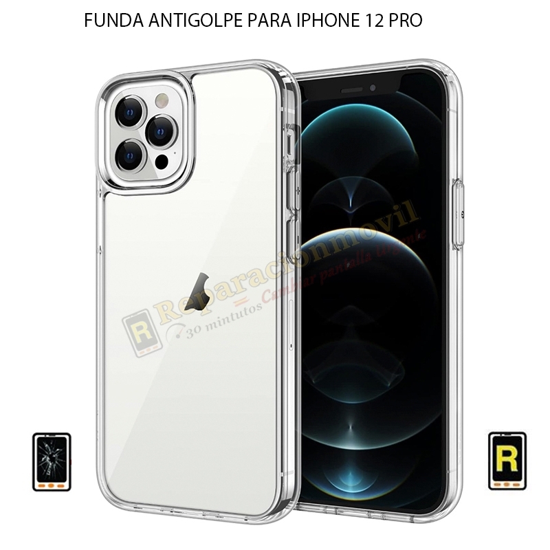 Funda Antigolpe iPhone 12 Pro Gel Transparente