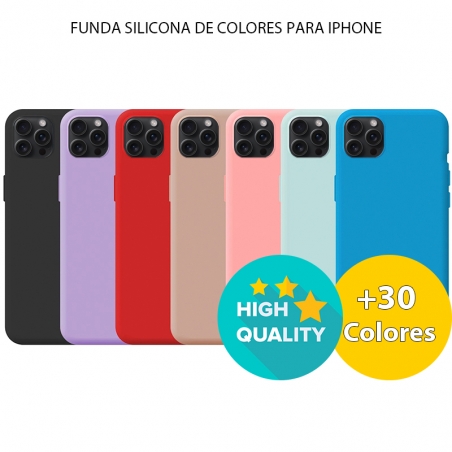 Funda Silicona Colores iPhone 12 Pro