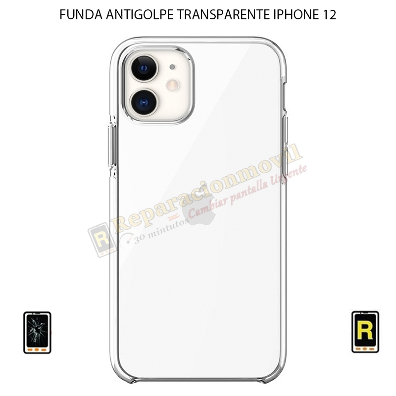 Funda Antigolpe iPhone 12 Gel Transparente