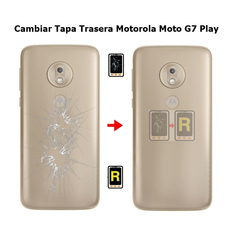 Cambiar Tapa Trasera Motorola Moto G7 Play