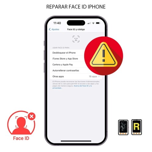 Reparar iPhone 12 Mini Desbloqueo de Face id