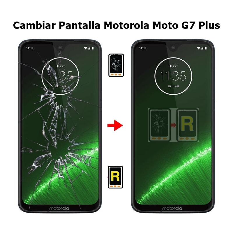 Cambiar Pantalla Motorola Moto G7 Plus