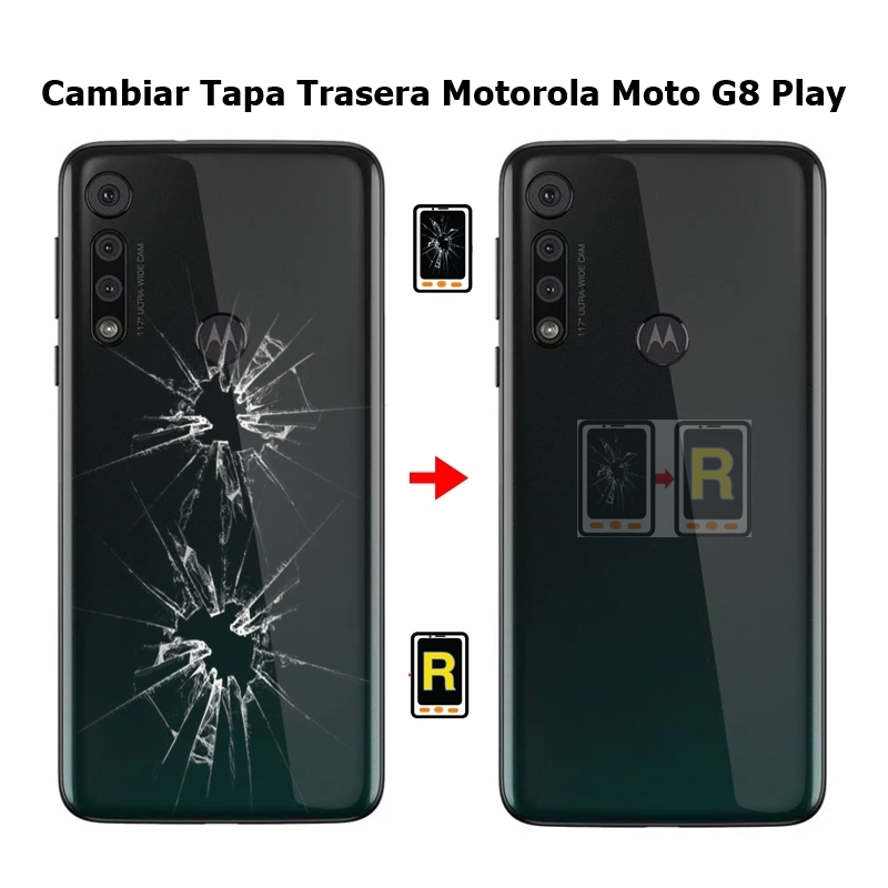 Cambiar Tapa Trasera Motorola Moto G8 Play XT2015