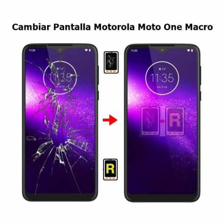 Cambiar Pantalla Motorola Moto One Macro