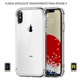 Funda Antigolpe iPhone X Gel Transparente