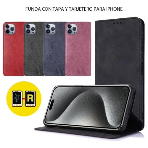 Funda Libro Tarjetero iPhone X