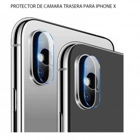 Protector Cristal Cámara Trasera iPhone X